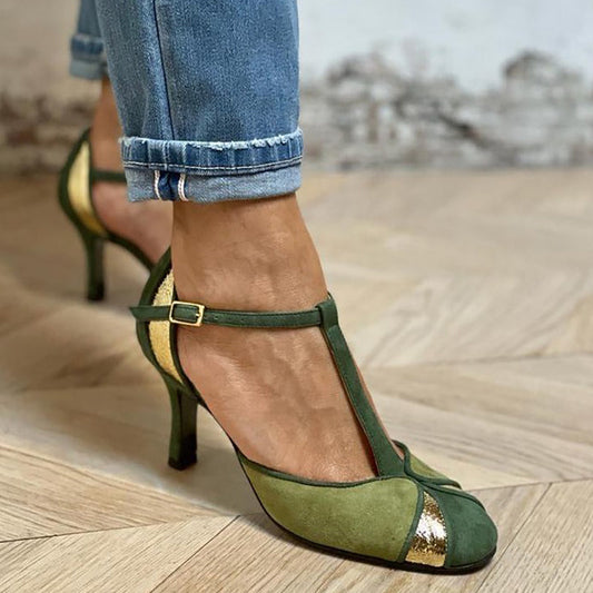 Alicia - Tacones Escote Patchwork